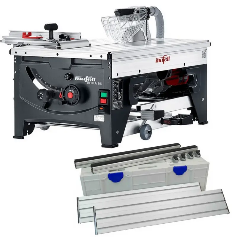 Neue Ware Mafell Erika 85 Unterflur Zugsäge + Tischverlängerung Set Premium 770x150 mm
