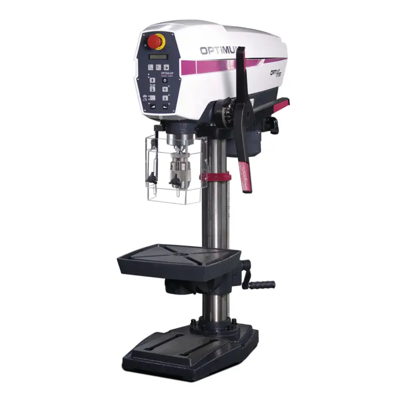 Finale Aktion Säulenbohrmaschine Optimum OPTIdrill DP 26BV - T Aktions-Set 3027660TSET
