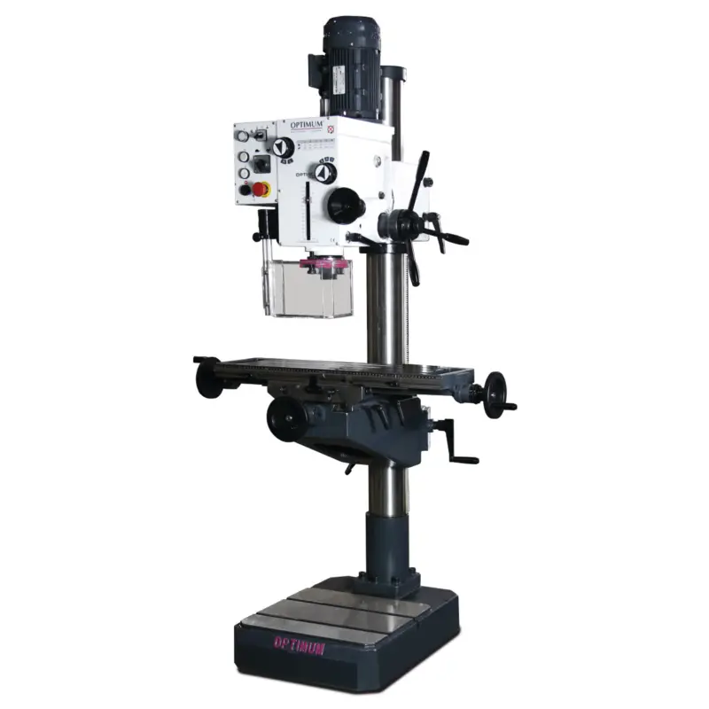 Säulen-Getriebebohrmaschine mit Kreuztisch Optimum DH 40CT 3034349 Expressversand