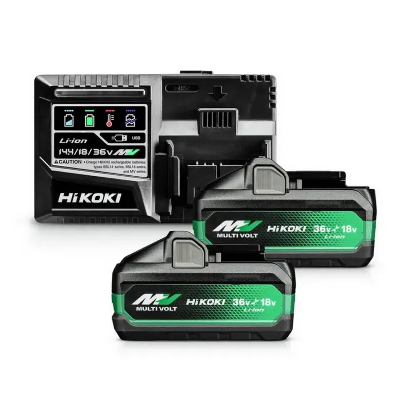 HiKoKi Booster Pack UC18YSL3WJZ 2x Multivolt Akku 18V/36V 8,0/4,0 Ah + Ladegerät Wochenendangebot