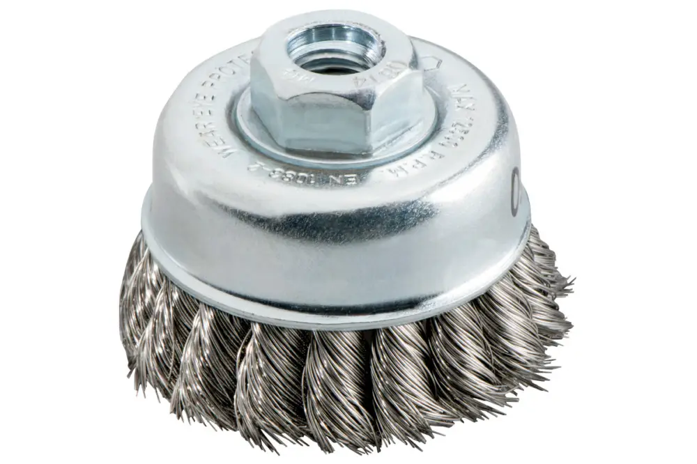 Ausverkauf METABO Topfbürste 100x0,5 mm/ M 14, Stahl, gezopft 623711000