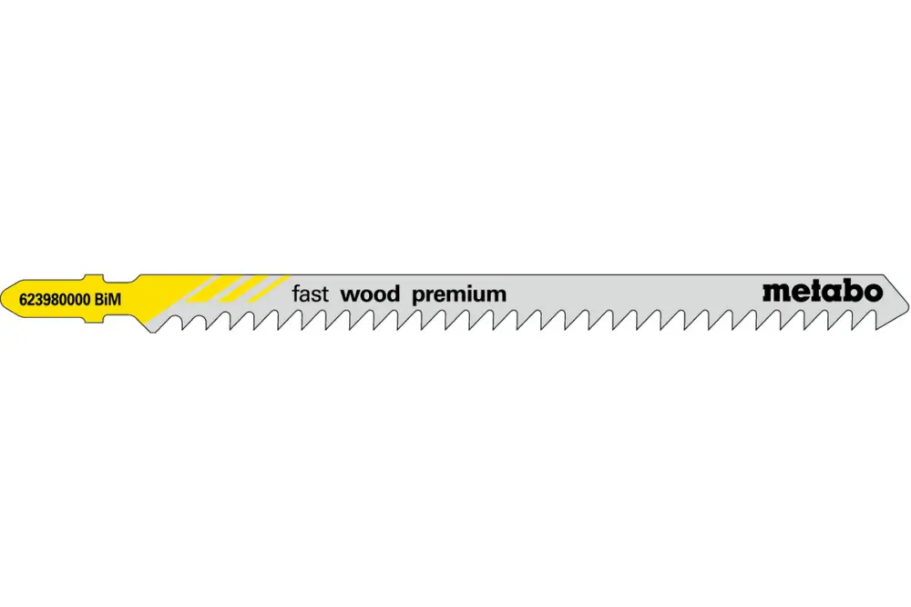 Wochenendangebot METABO 5 Stichsägeblätter "fast wood premium" 126/ 4,0 mm 623980000
