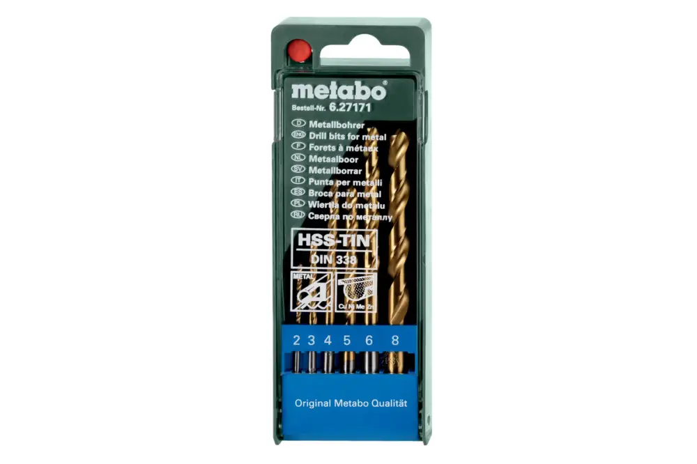 METABO HSS-TiN-Bohrerkassette, 6-teilig 627171000 Sonderaktion