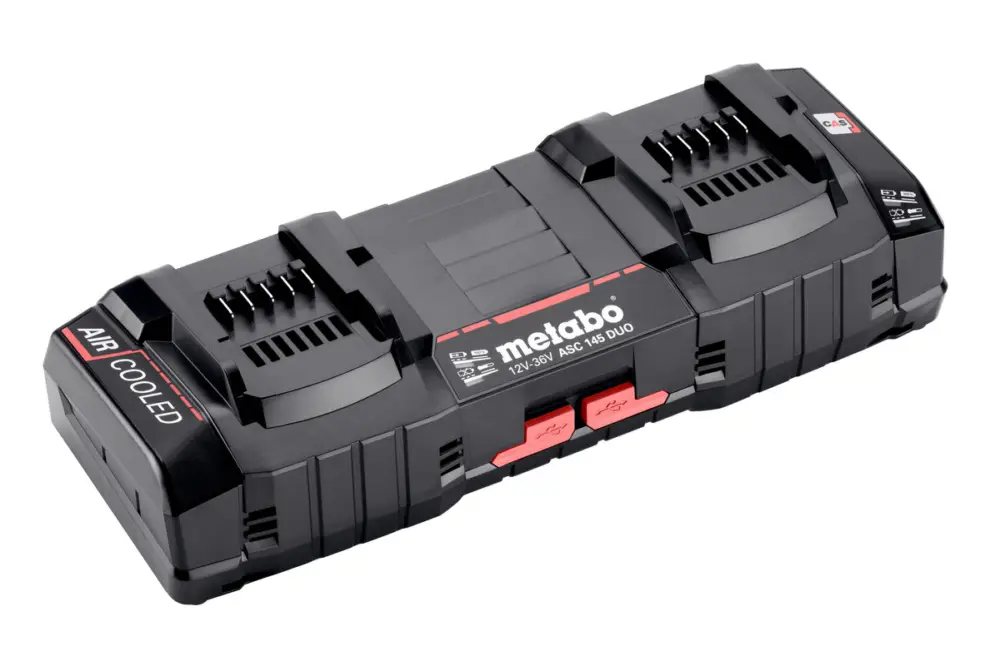 METABO Doppel-Schnellladegerät ASC 145 DUO, 12-36 V, "AIR COOLED", EU 627495000 Neue Kollektion