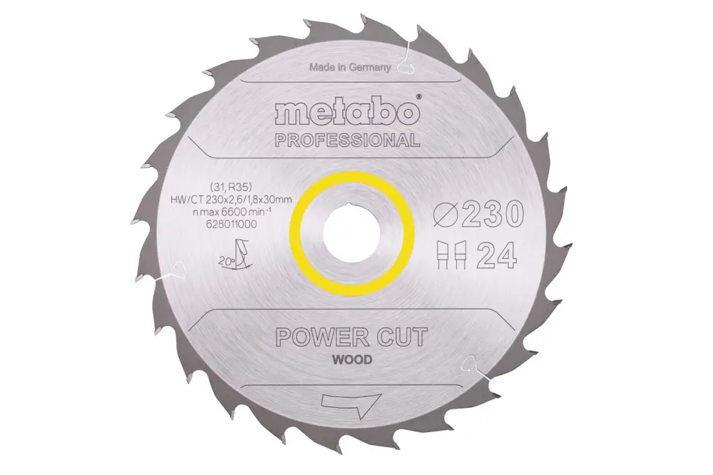 Must-Have METABO Sägeblatt "power cut wood - professional", 230x30, Z24 WZ 20° 628011000