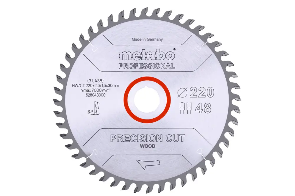 Versand Am Gleichen Tag METABO Sägeblatt "precision cut wood - professional", 220x30, Z48 DZ/HZ 10° 628043000