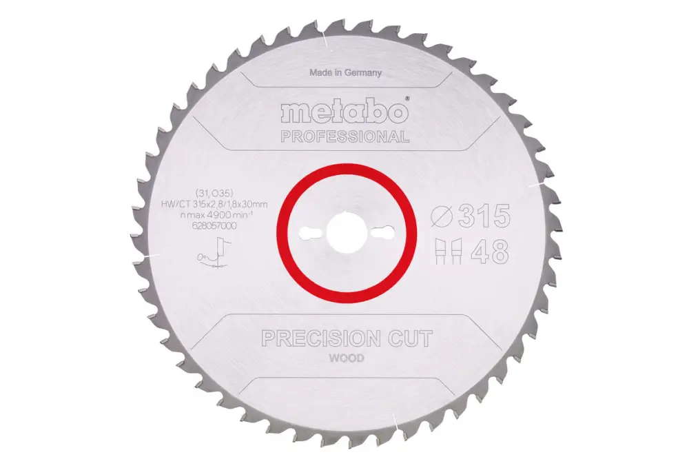 Aktuell METABO Sägeblatt "precision cut wood - professional", 315x30, Z48 WZ 0° 628057000