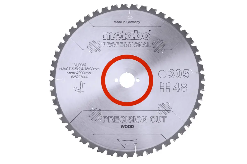 METABO Sägeblatt "precision cut wood - professional", 305x30, Z48 WZ 5° neg. 628227000 Angebot