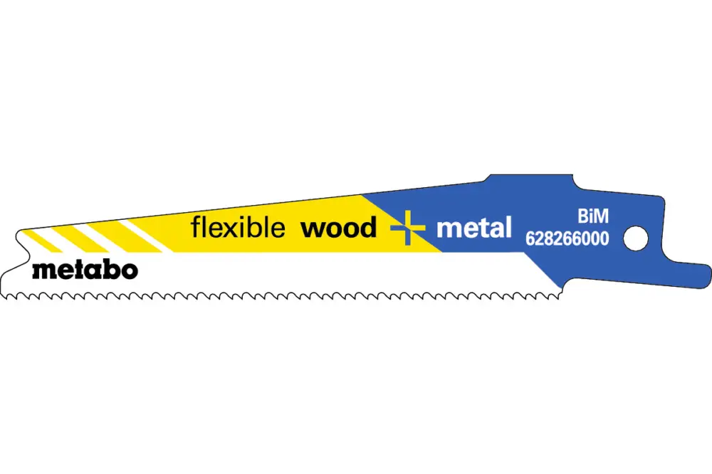 Günstig METABO 5 Säbelsägeblätter "flexible wood + metal" 100 x 0,9 mm 628266000