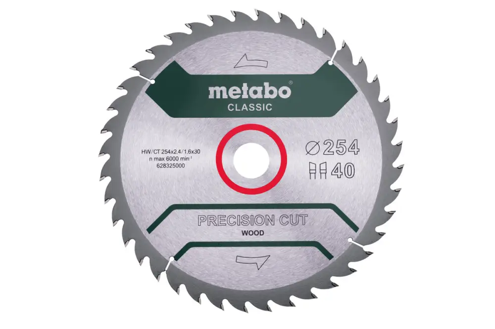 METABO Sägeblatt "precision cut wood - classic", 254x30, Z40 WZ 20° 628325000 Aktuell