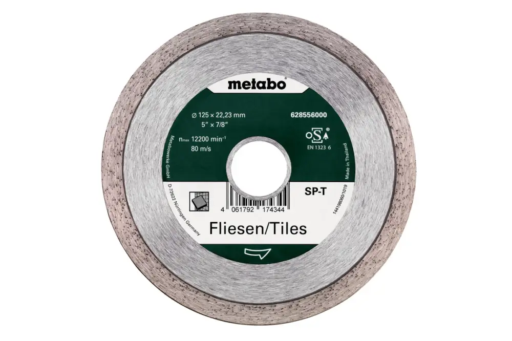 METABO Diamanttrennscheibe SP - T, 125x22,23 mm, Fliesen 628556000 Neu