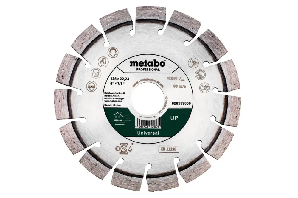 METABO Diamanttrennscheibe 125x22,23mm, "UP", Universal "professional" 628559000 Sonderangebot