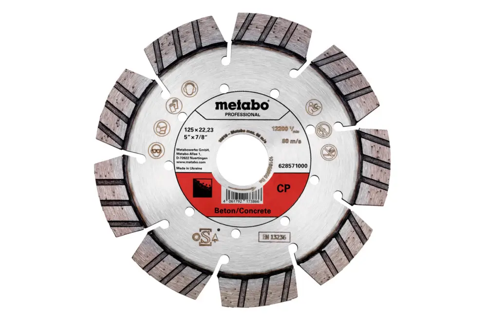 Jetzt Kaufen METABO Diamanttrennscheibe 125x22,23mm, "CP", Beton "professional" 628571000