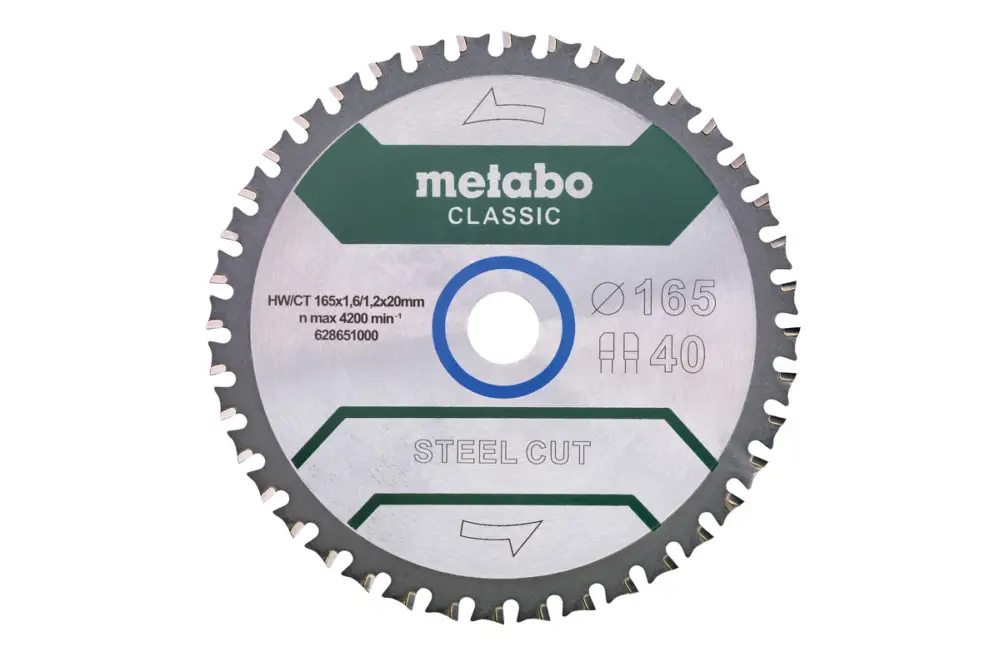 Knallerangebot METABO Sägeblatt "steel cut/sandwich panel - classic", 165x20 Z40 FZ/FA 4° /B 628651000
