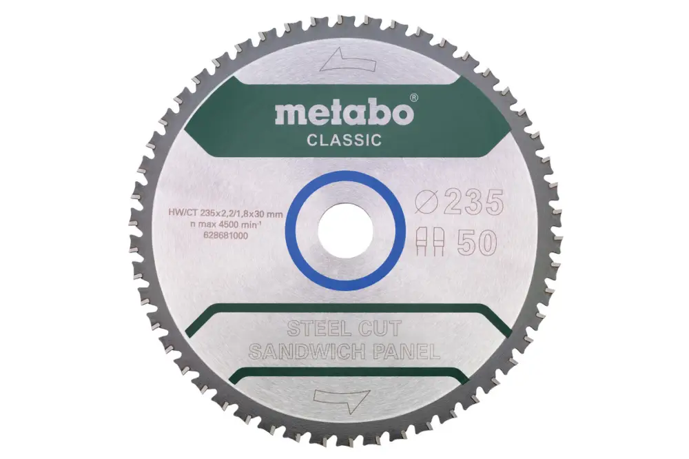 Billig METABO Sägeblatt "steel cut/sandwich panel - classic", 235x30 Z50 FZ/FA 4° 628681000