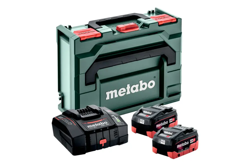 Jetzt Kaufen METABO Basis-Set 2 x LiHD 8.0 Ah + ASC 290 + metaBOX 145 685303000