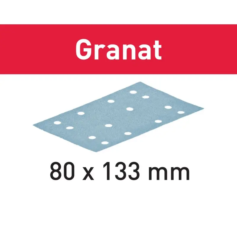 Festool Schleifmittel Schleifstreifen Granat STF 80x133mm P150 100 Stück 497121 Abverkauf
