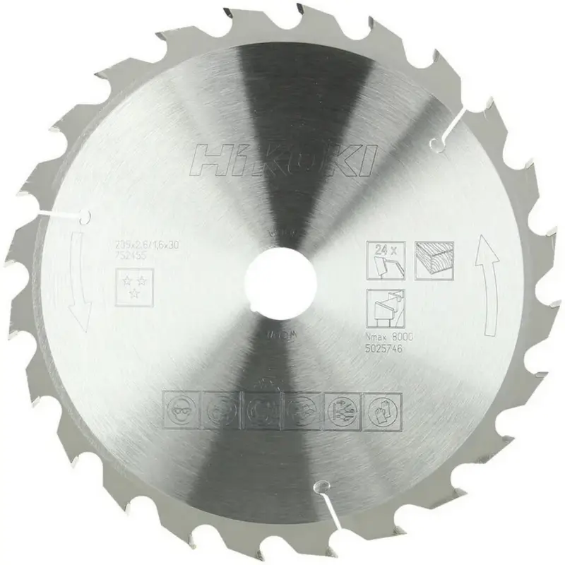 Heißes Angebot Hikoki HM Sägeblatt C3609DUM 235 x 30 Z 24 752455 Wechselzahn für Handkreissäge