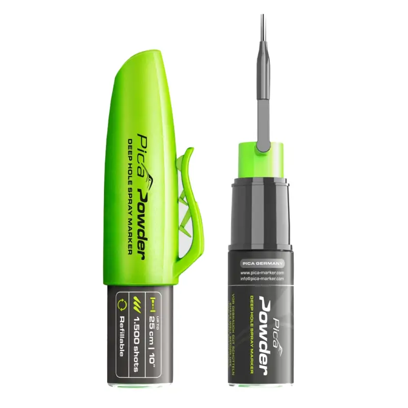 Online Kaufen Pica POWDER Deep Hole Spray Marker Bohrlöcher bis zu 25 cm ZERO GAS 2020