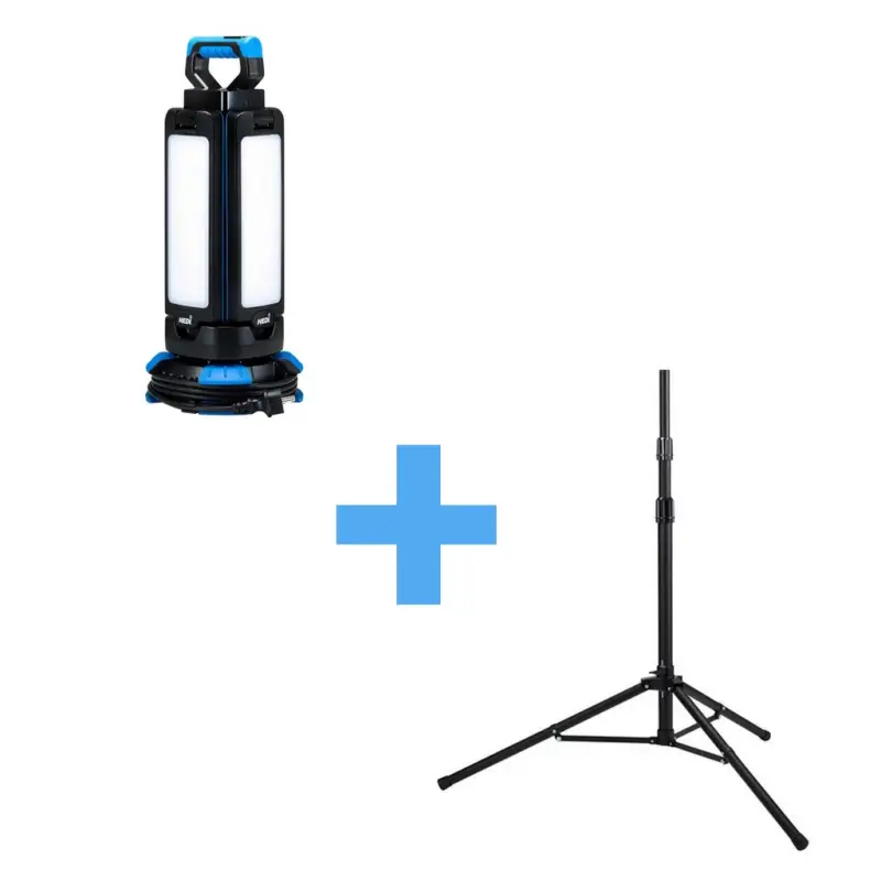 Begrenztes Angebot HEDI Arbeitsleuchte LED-Sun 200W 24000 Lumen AL200LED + Stativ für LED-Sun 9114