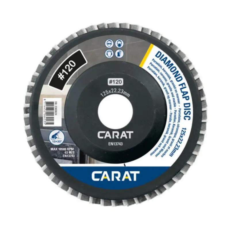 Carat DIAMANT LAMELLENSCHEIBEN EFD 125 x 22,23 mm 120 Körnung EFD1200000 Sonderangebot