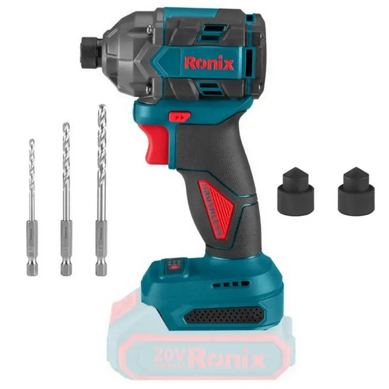 Ronix Akku Schlagschrauber 20 V 230 Nm bürstenlos für Makita 18 V LED Solo 8671C Zertifiziert