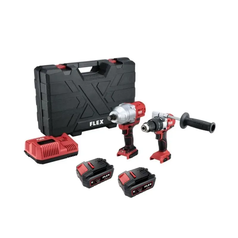 Geprüft Flex Akku-Schlagbohrschrauber PD 2G Schlagschrauber IW 3/4 Zoll 2x5,0Ah 516228