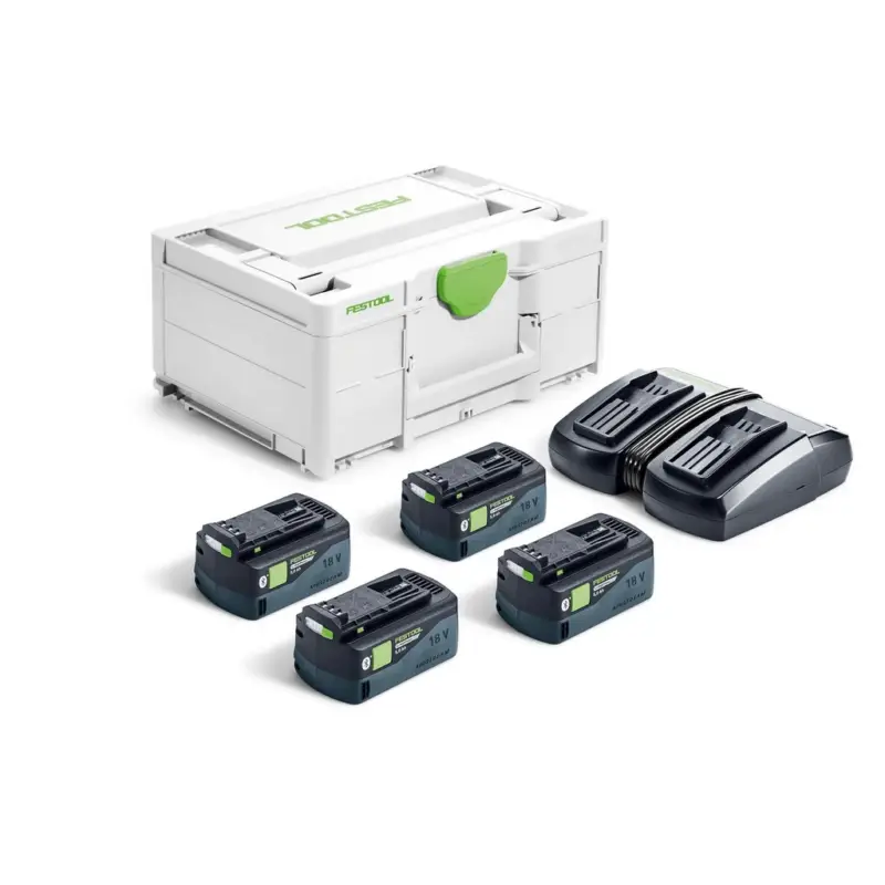Festool Energie Set SYS 18V 4xHP5,0/TCL6DUO für alle 18 V Geräte 578681 Wochenendangebot