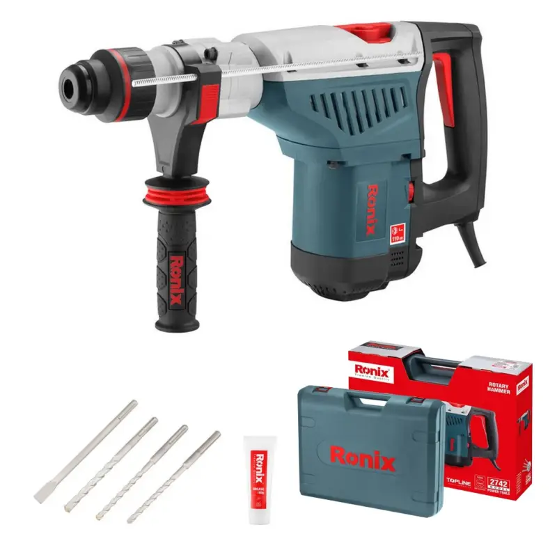 Ronix Bohrhammer 1350W 40 mm 220 - 240V 50 - 60Hz 13J 8,3 kg bis 516 U/min 2742 Begrenztes Angebot